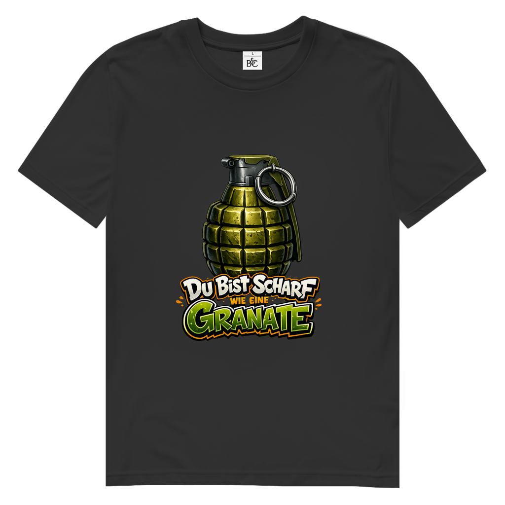 Herren Premium Bio T-Shirt "Scharf wie ne Granate"