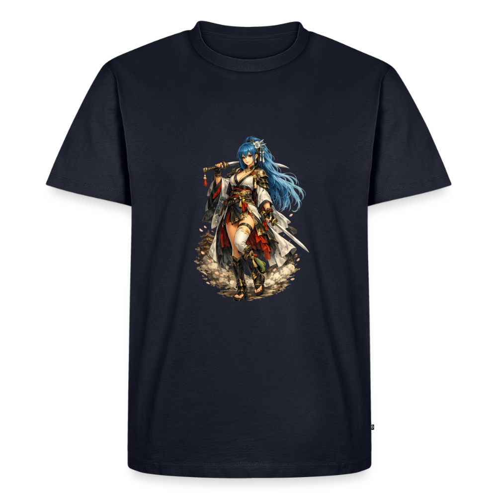 Premium T-Shirt "Anime Woman" - Navy