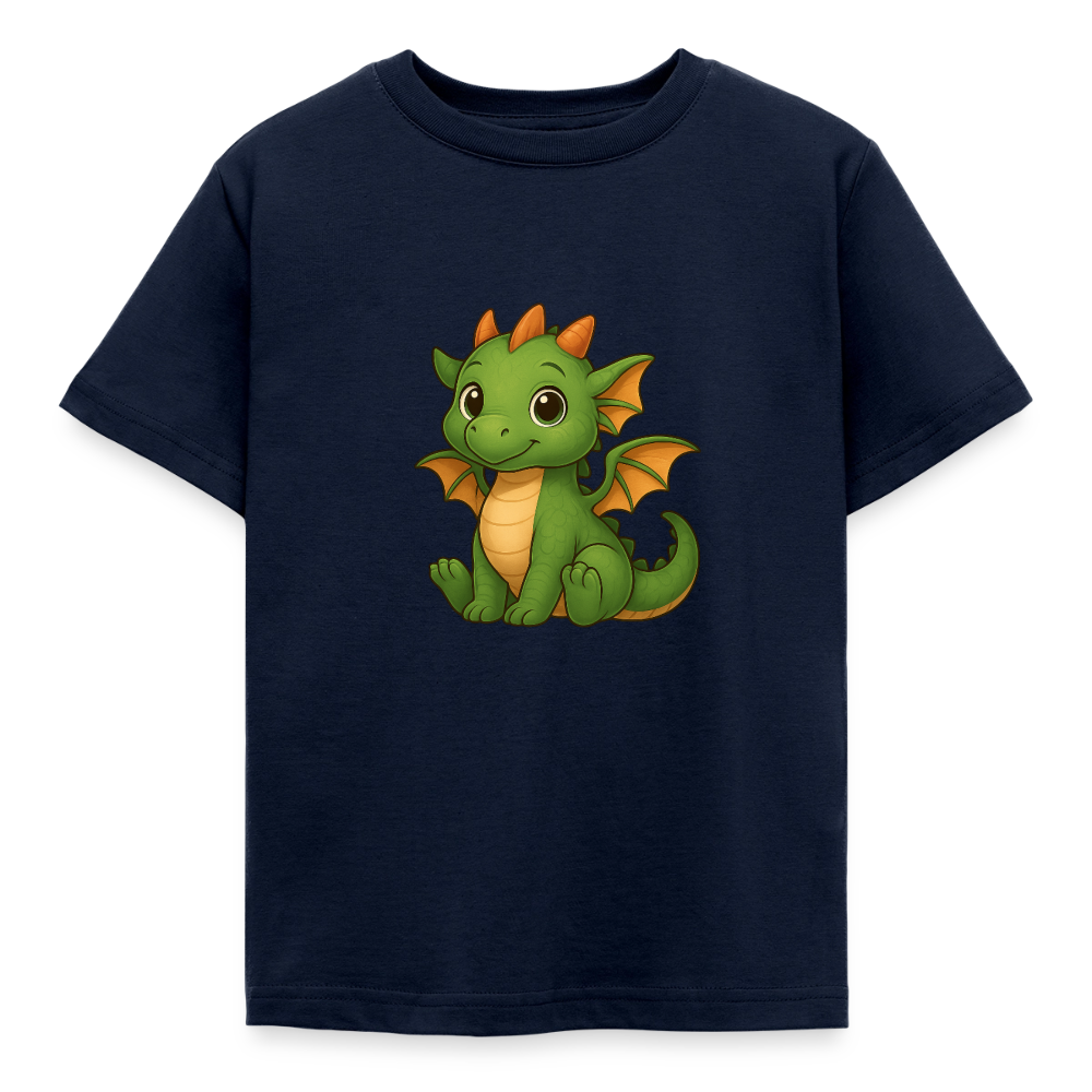 Kinder T-Shirt "Kleiner Drache" - Navy