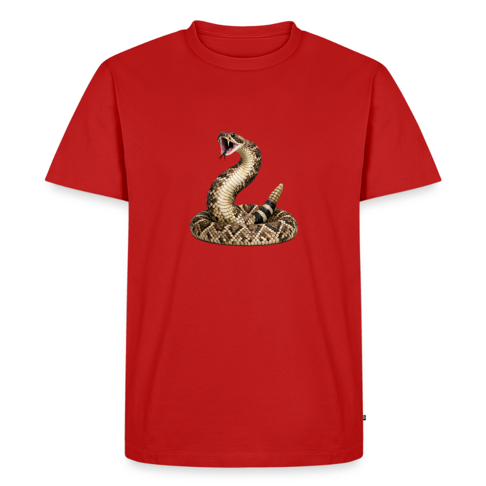 Premium T-Shirt "Klapperschlange" - Rot