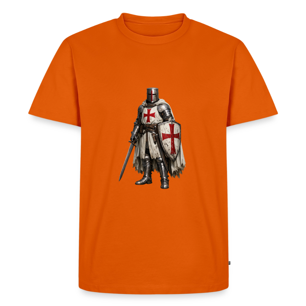 Premium T-Shirt "Kreuzritter" - Orange 