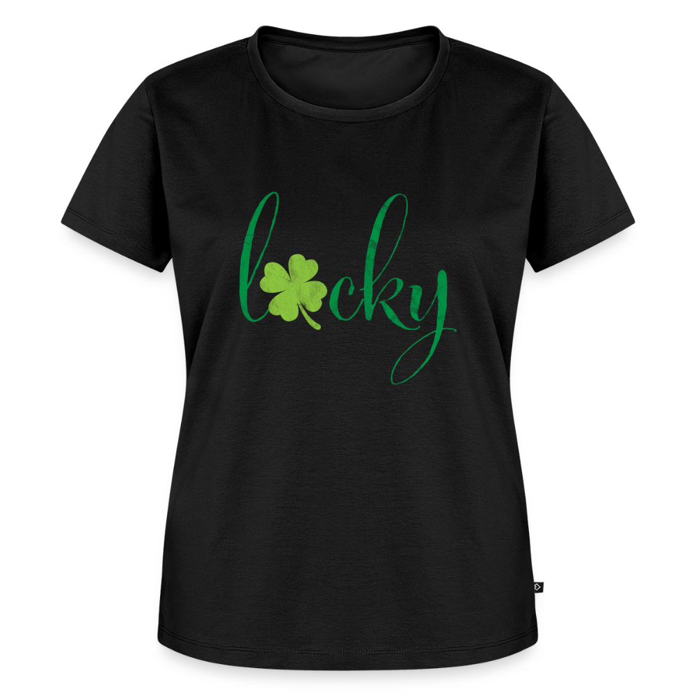 Premium T-Shirt "Lucky" - Schwarz