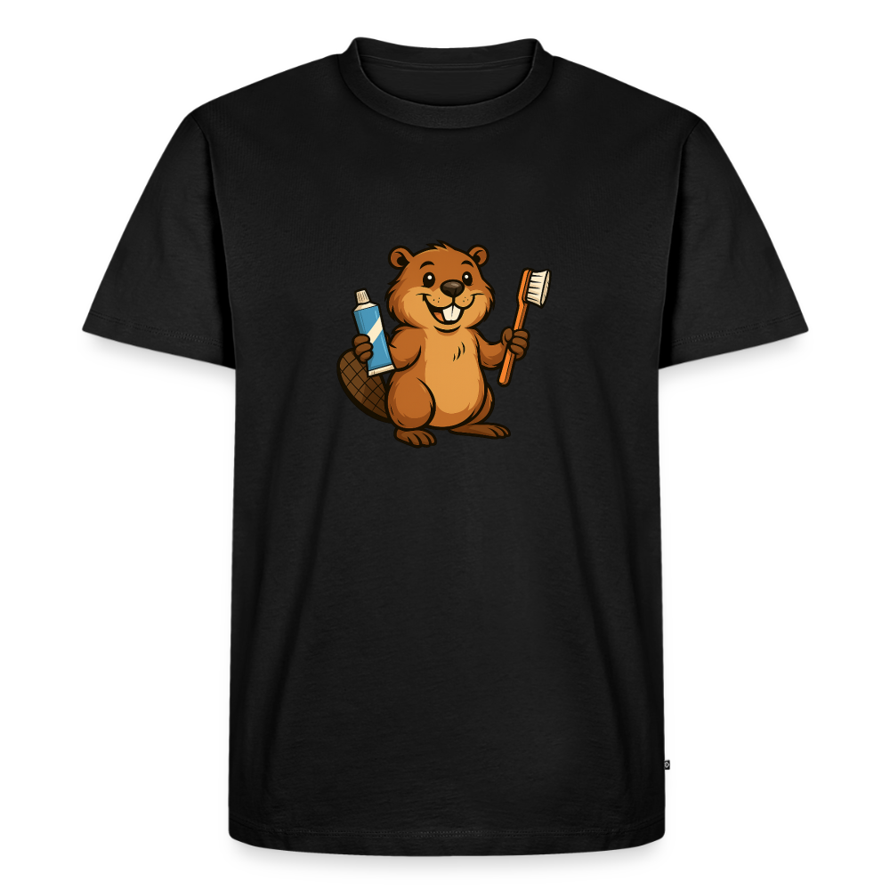 Premium T-Shirt "BiberPasta" - Schwarz