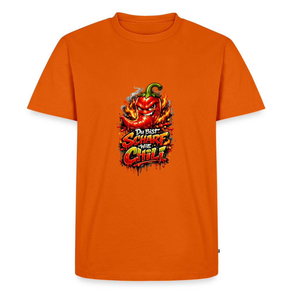 Männer Premium T-Shirt "Scharf wie Chili" - Orange 