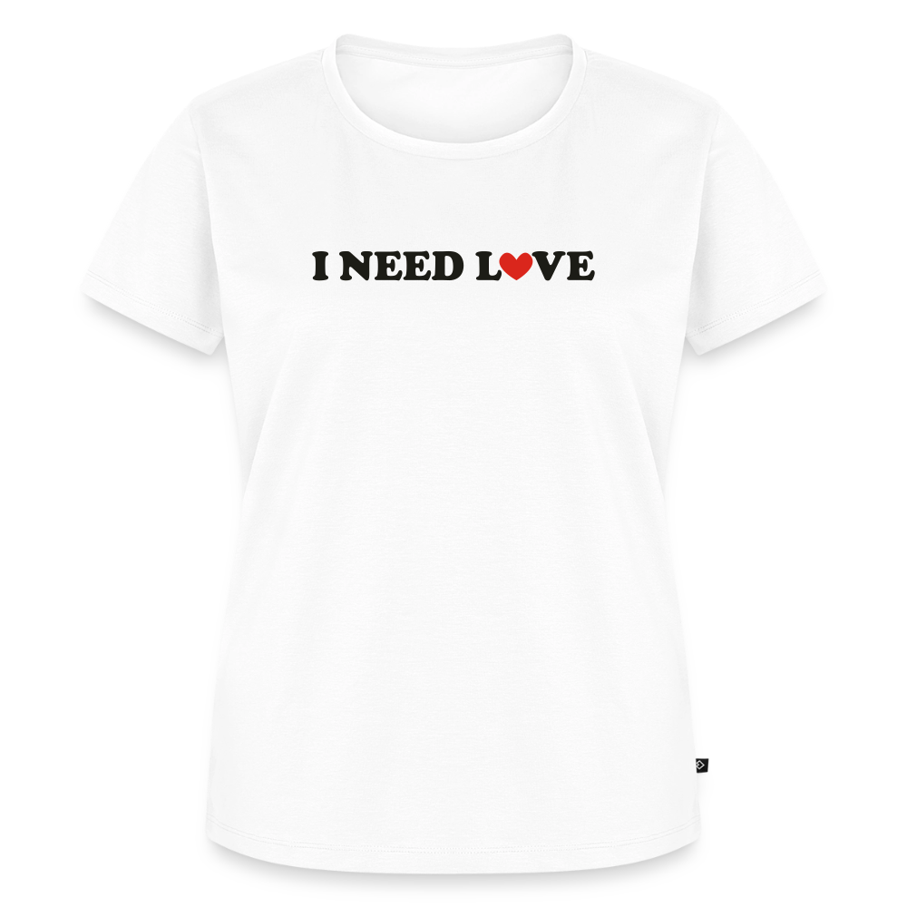 Premium T-Shirt "Need Love" - Weiß