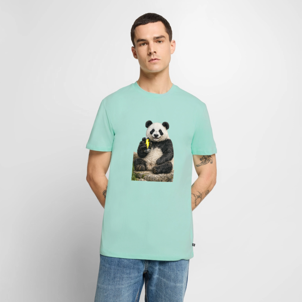 Premium T-Shirt "Panda Energy" - Mint 