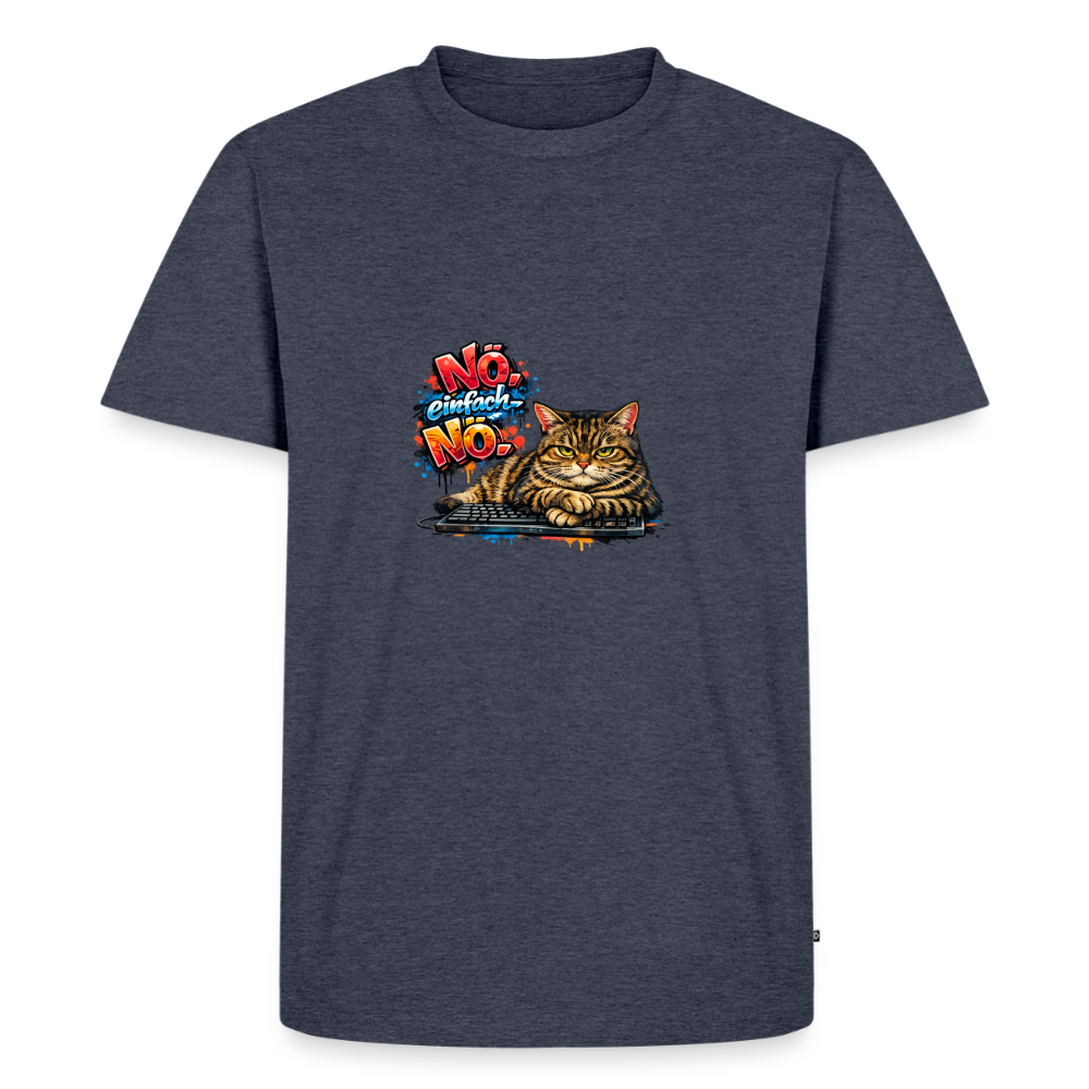 Premium T-Shirt "Nö" - Jeansblau 