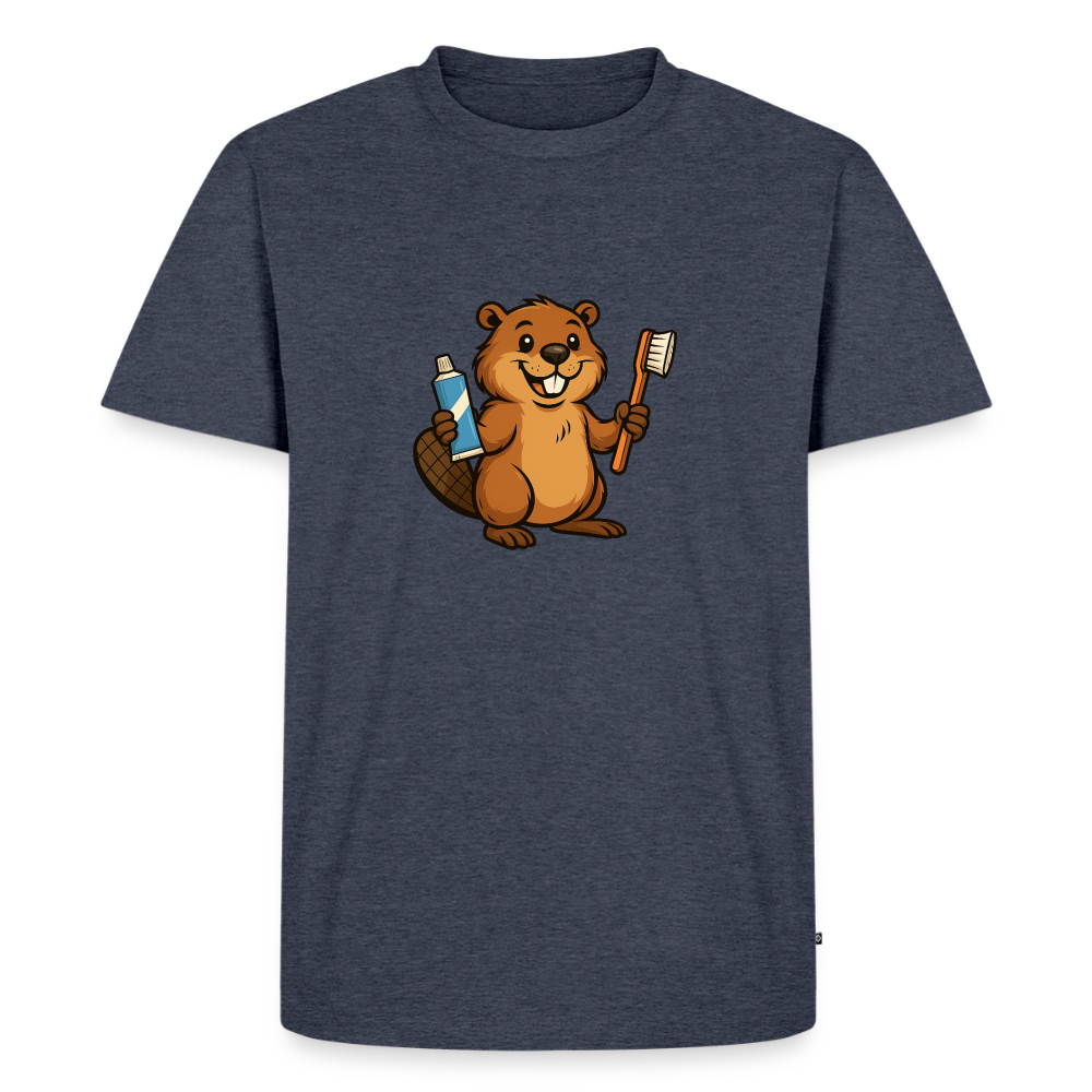 Premium T-Shirt "BiberPasta" - Jeansblau 
