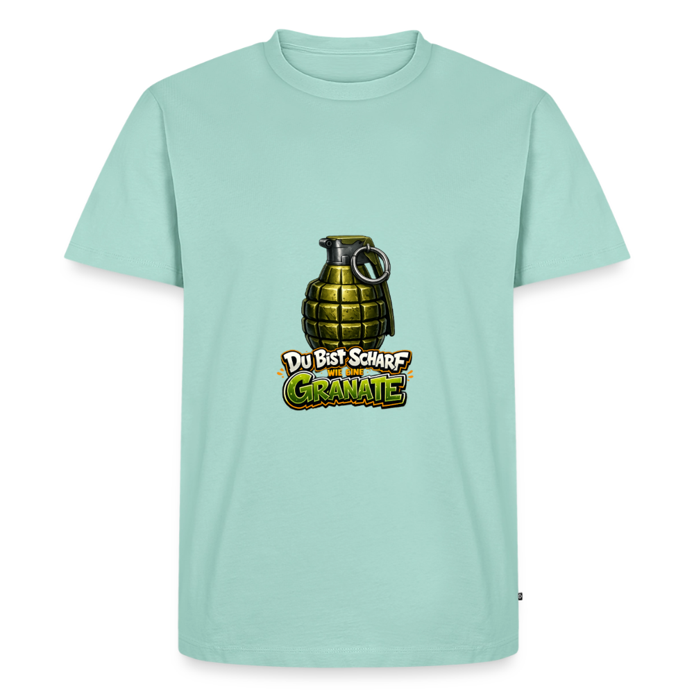 Männer Premium T-Shirt "Scharf wie eine Granate" - Mint 