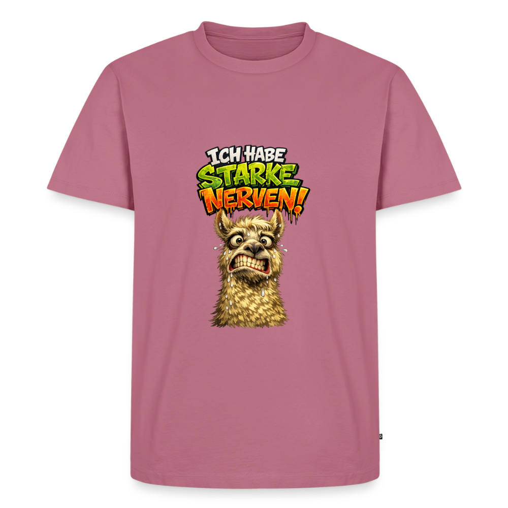 Premium T-Shirt "Starke Nerven" - Mauve
