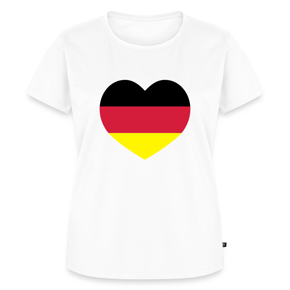 Premium T-Shirt "Herz" - Weiß