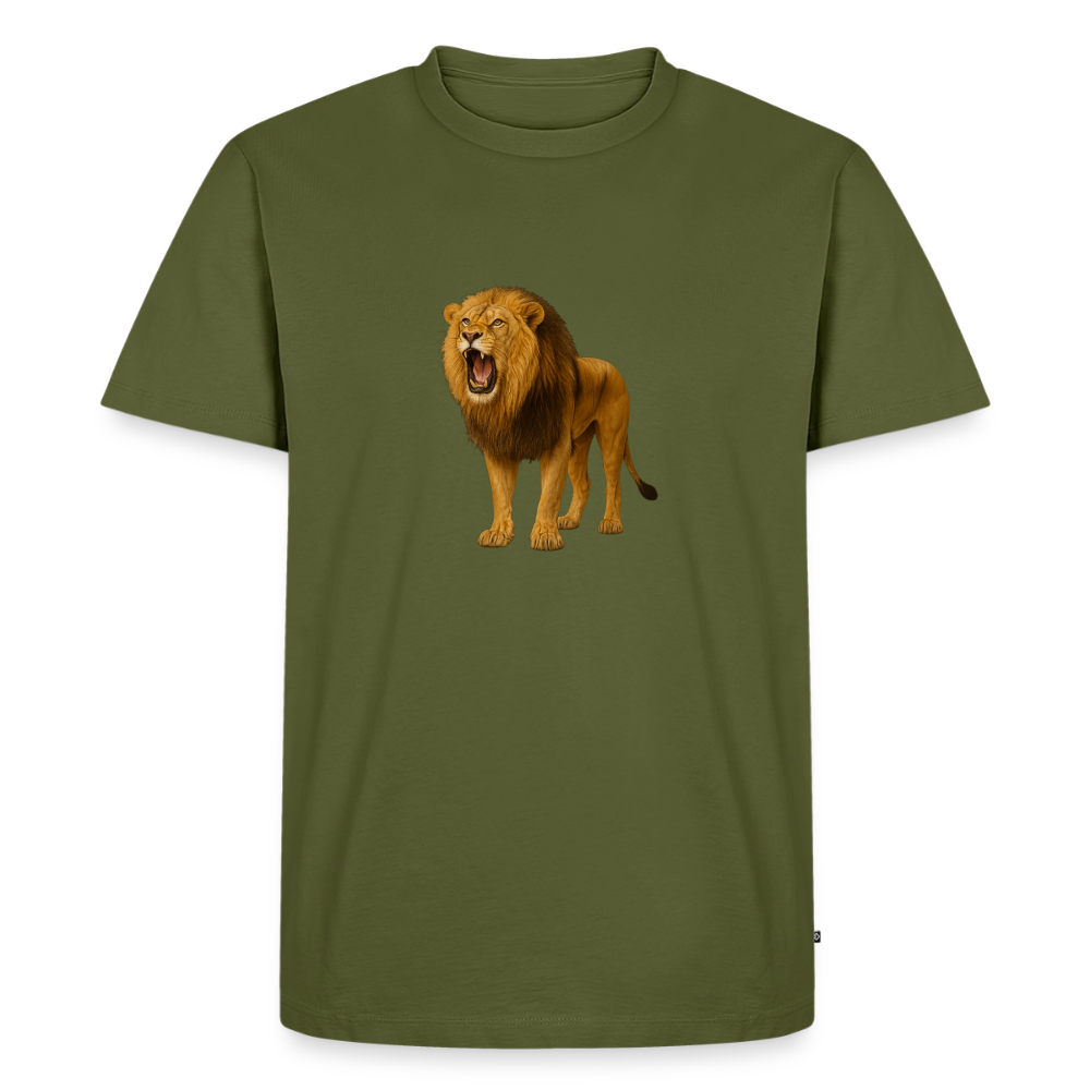 Premium T-Shirt "Löwe" - Khaki