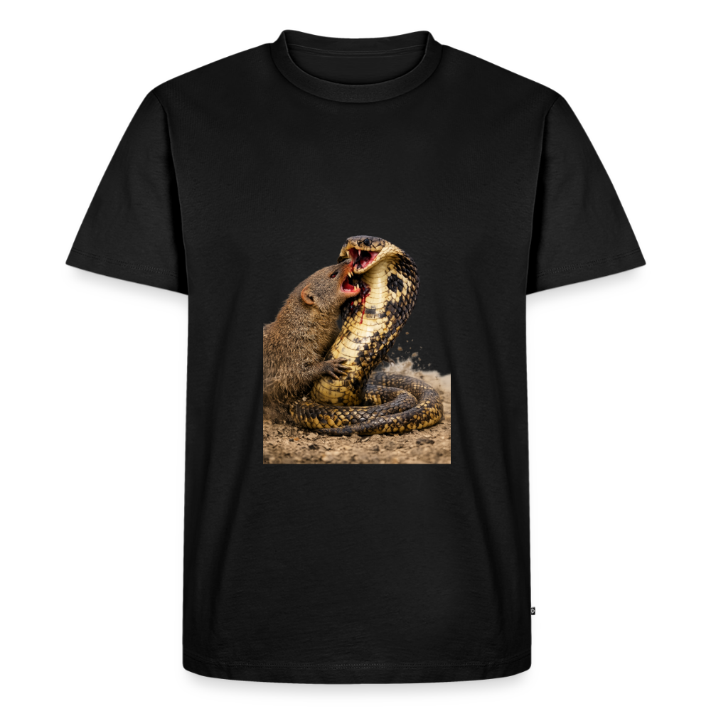 Premium T-Shirt "Mungo vs Cobra" - Schwarz