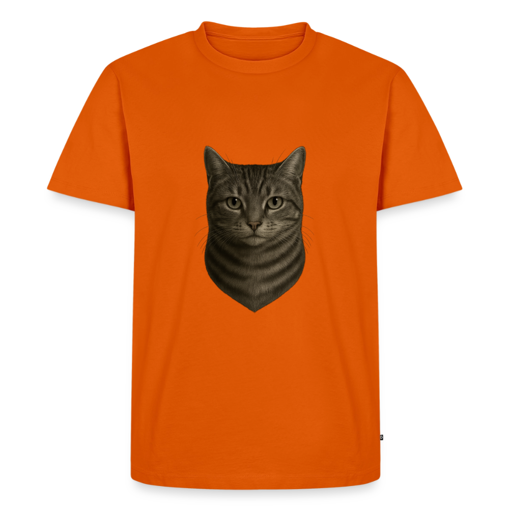 Premium T-Shirt "Katze" - Orange 