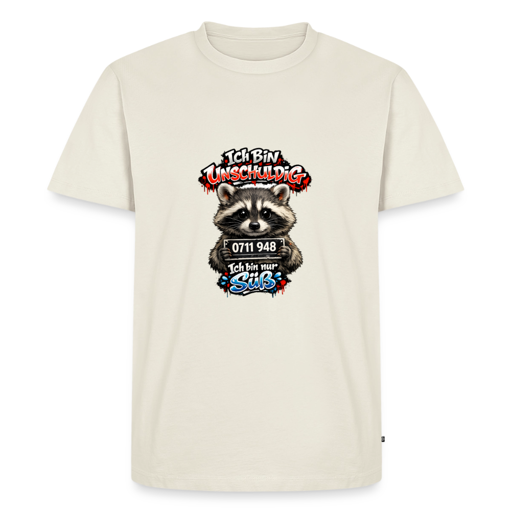 Premium T-Shirt "Ich bin unschuldig" - Naturweiß