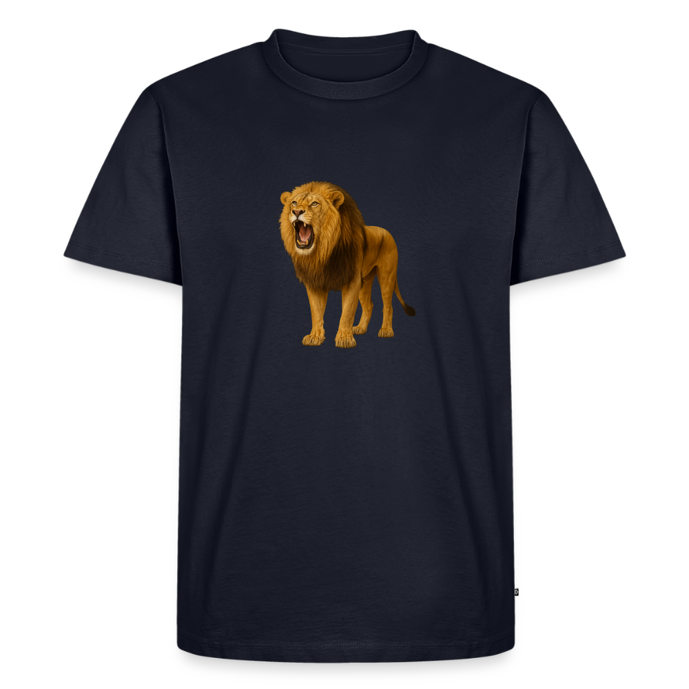 Premium T-Shirt "Löwe" - Navy
