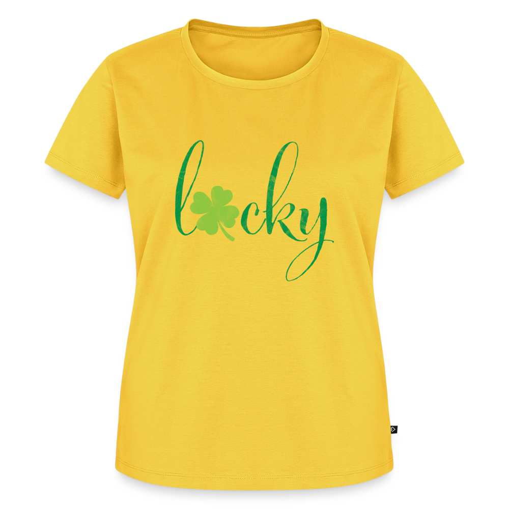 Premium T-Shirt "Lucky" - Sonnengelb