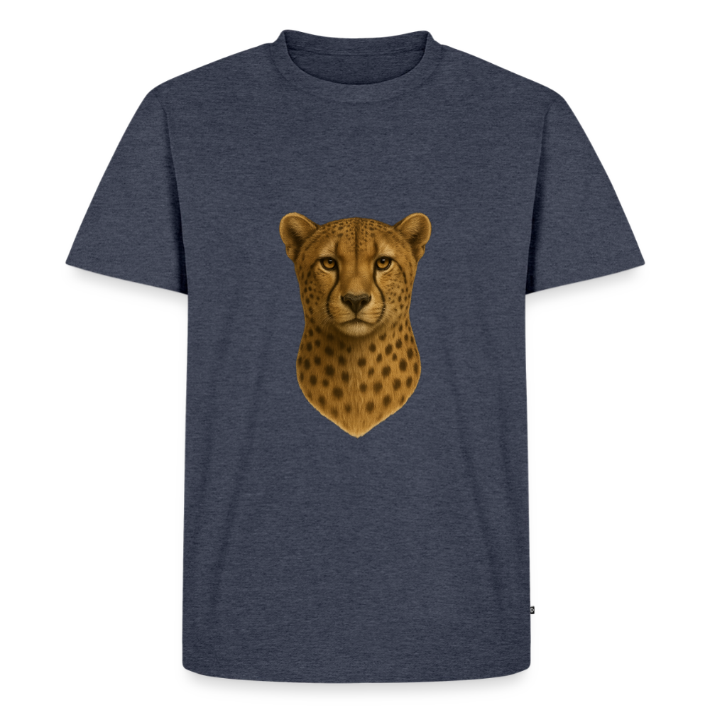 Premium T-Shirt "Gepard" - Jeansblau 