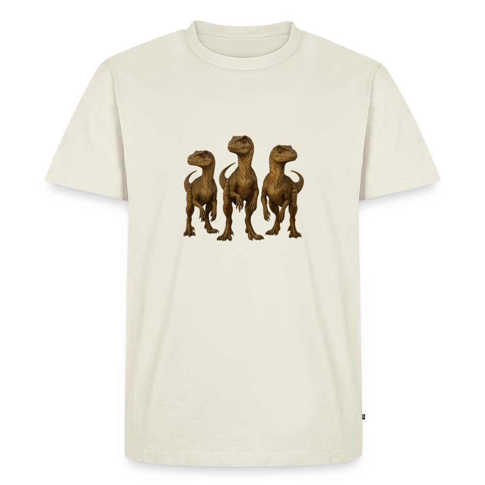 Premium T-Shirt "Raptor Trio" - Naturweiß