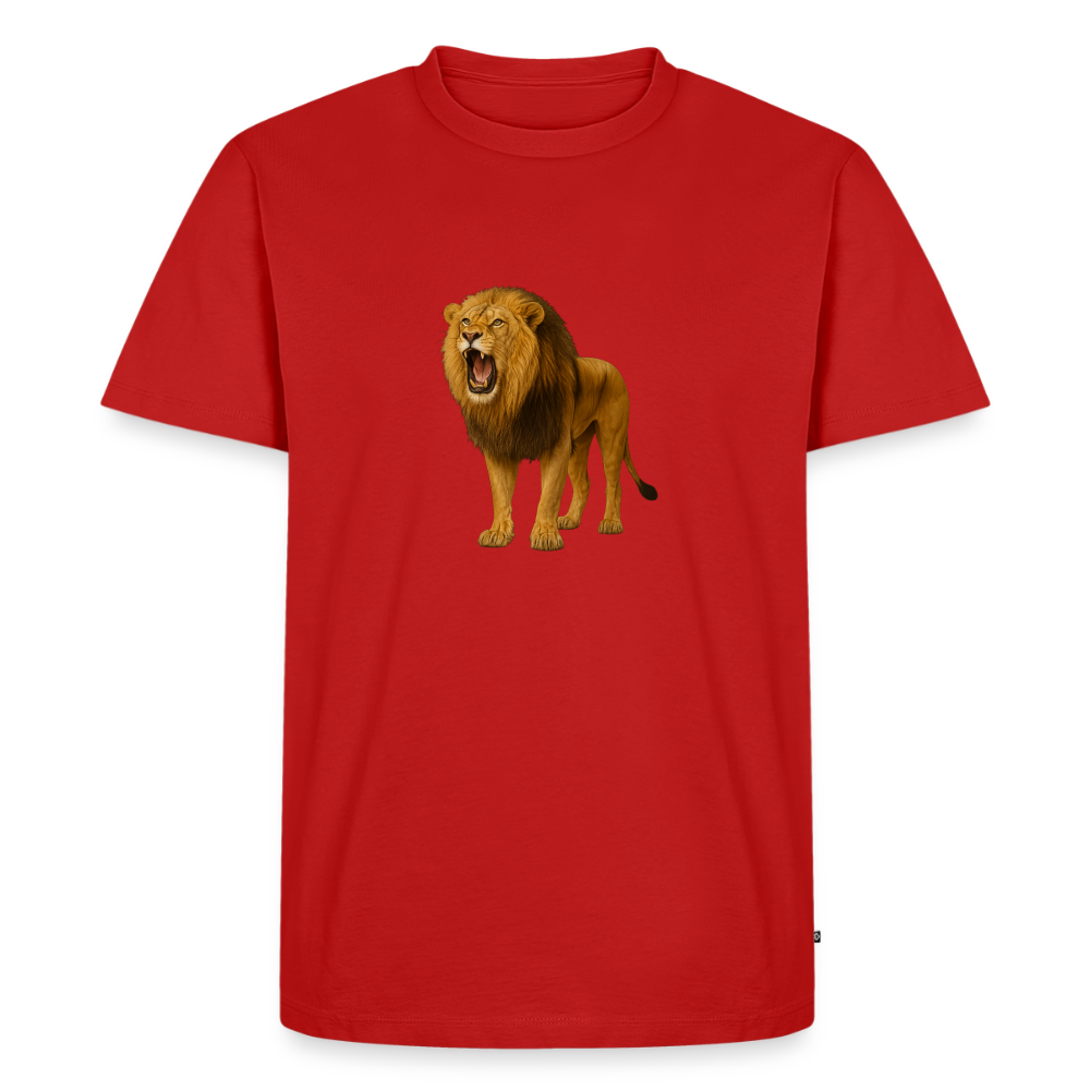 Premium T-Shirt "Löwe" - Rot