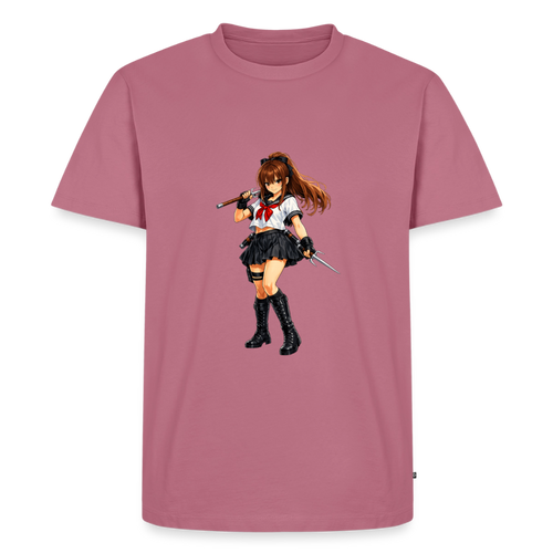 Premium T-Shirt "Anime Woman" - Mauve