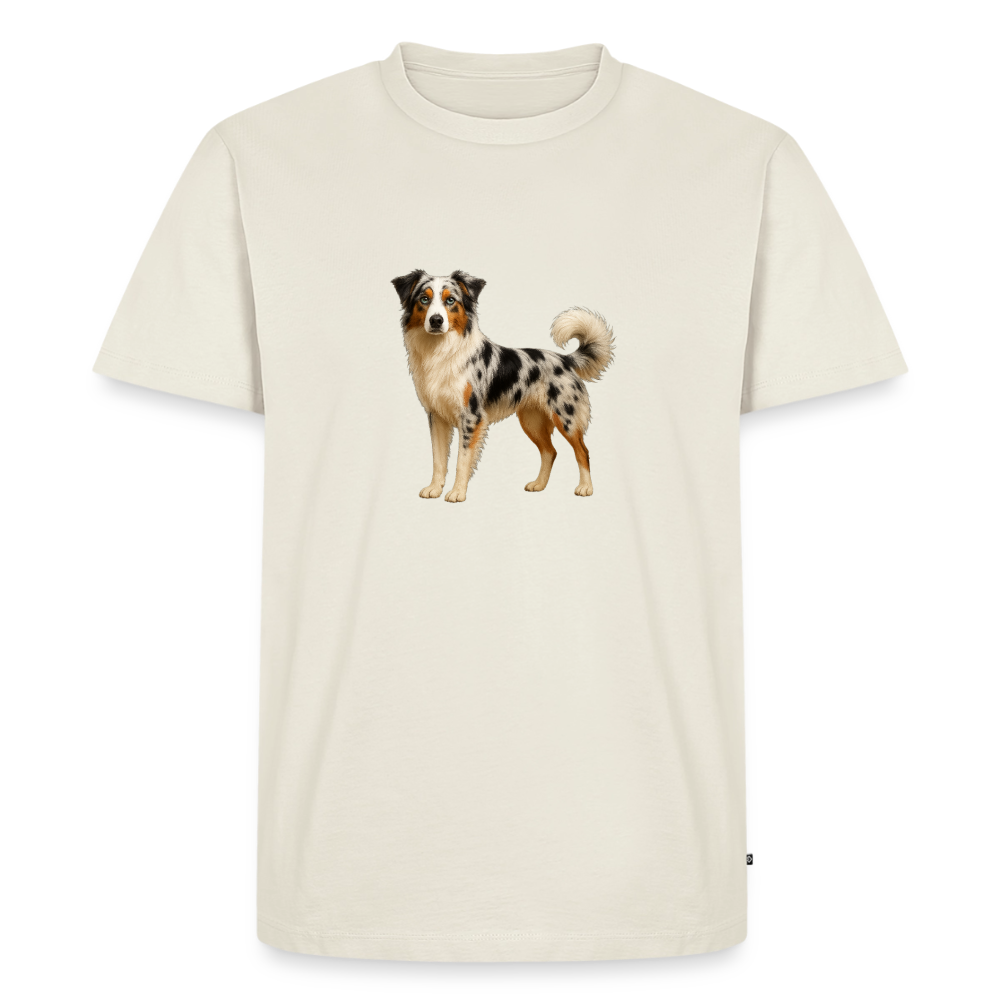 Premium T-Shirt "Australian Shepard" - Naturweiß
