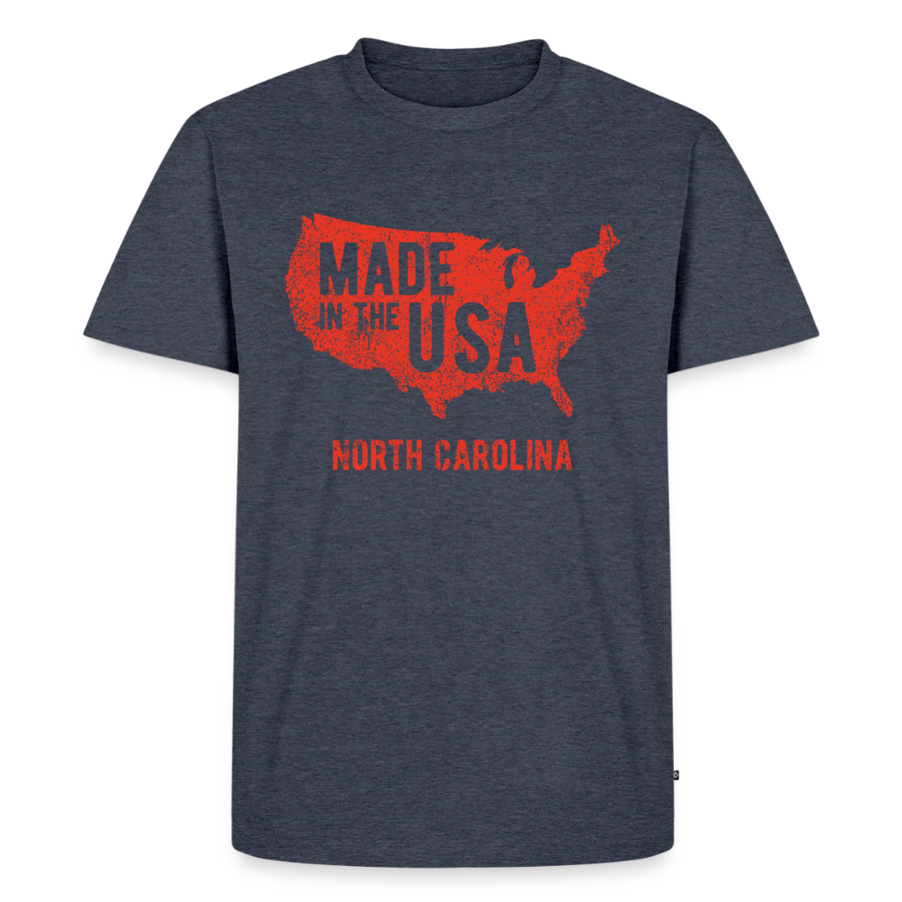 Premium T-Shirt "Made in US" - Jeansblau 