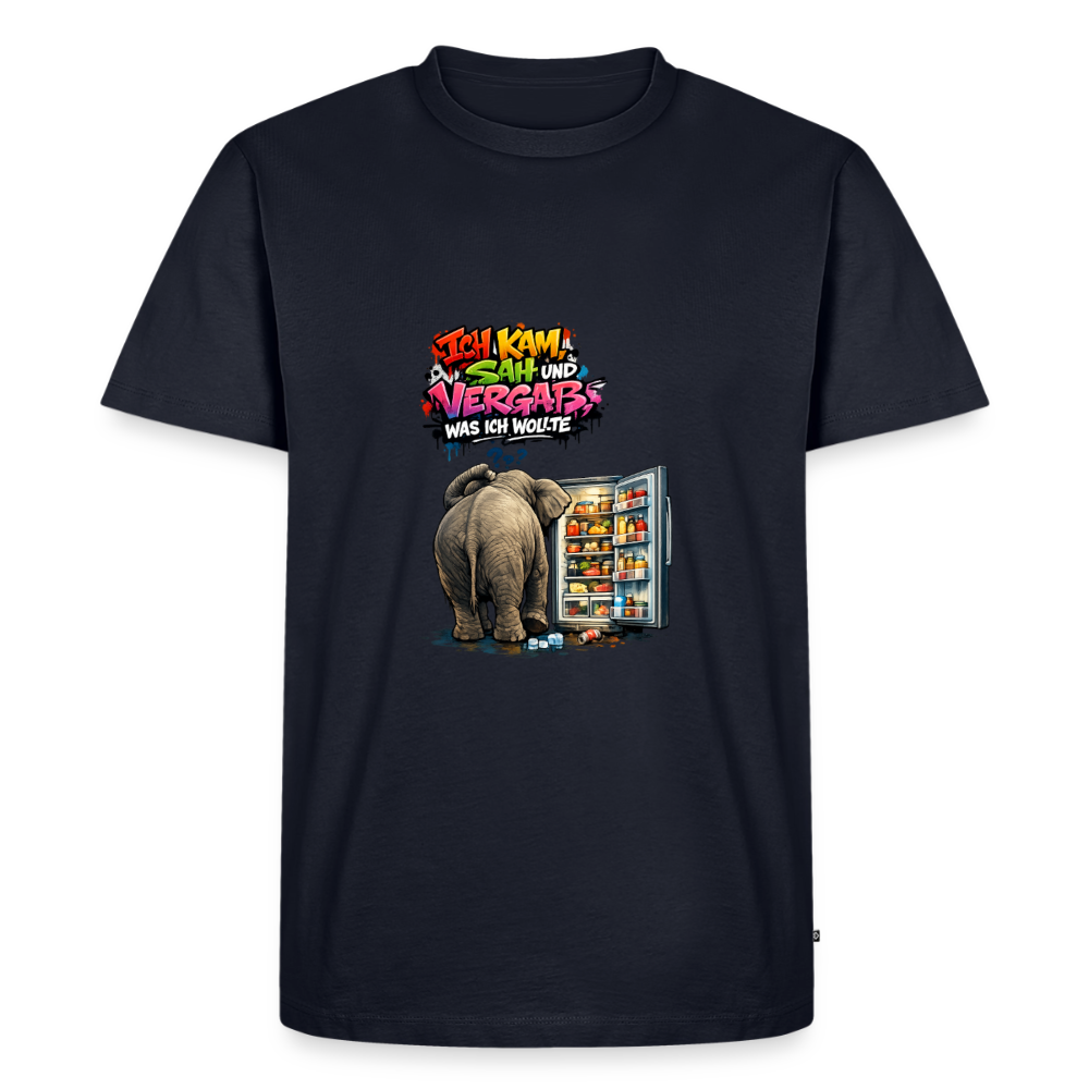 Premium T-Shirt "Ich kam,sah..." - Navy