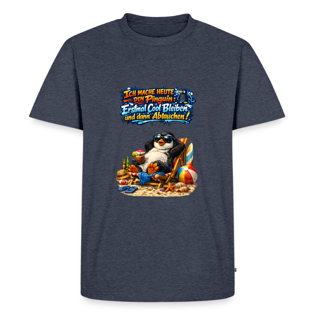 Premium T-Shirt "Cool bleiben" - Jeansblau 