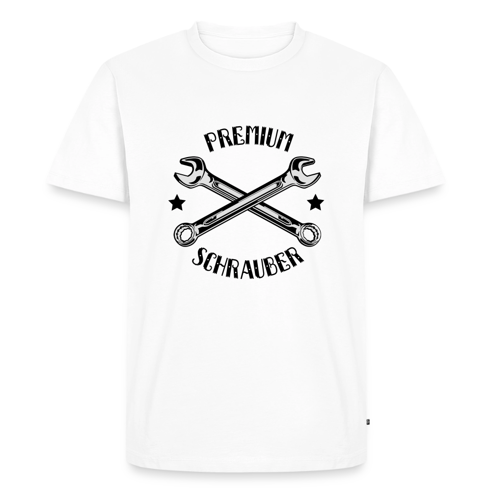 Premium T-Shirt "Schrauber" - Weiß