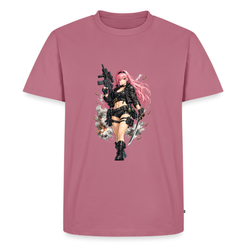 Premium T-Shirt "Anime Lady" - Mauve