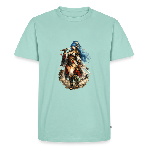 Premium T-Shirt "Anime Woman" - Mint 