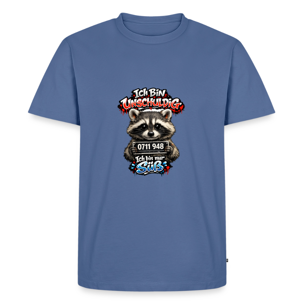 Premium T-Shirt "Ich bin unschuldig" - Taubenblau
