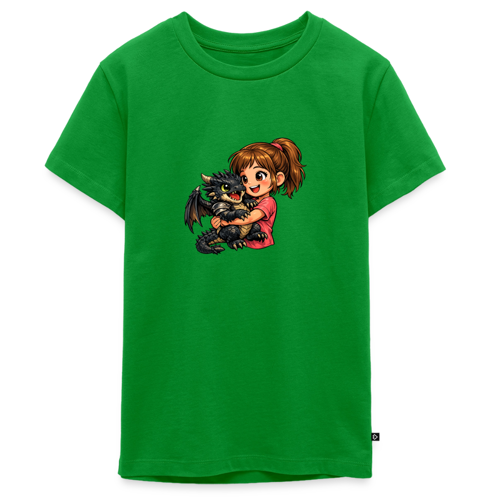 Teenager Premium T-Shirt "Drache" - Grün