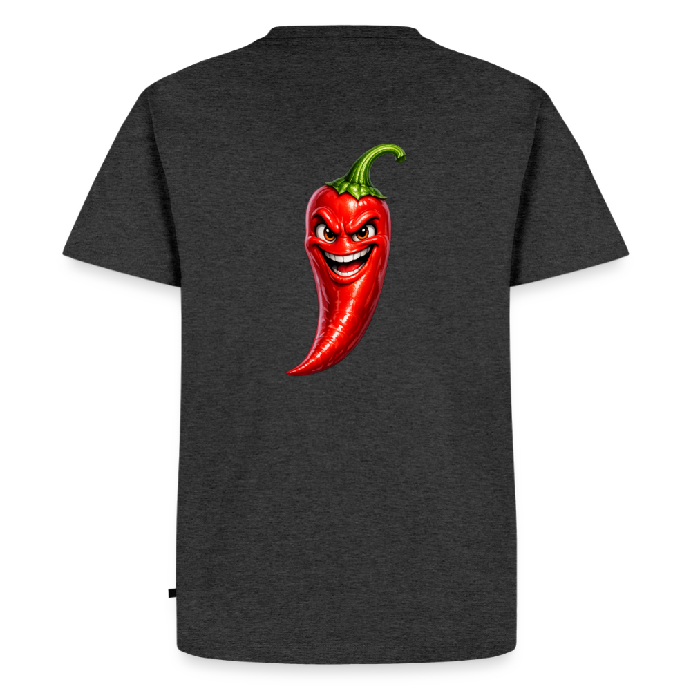 Premium T-Shirt "Chili" - Anthrazit meliert