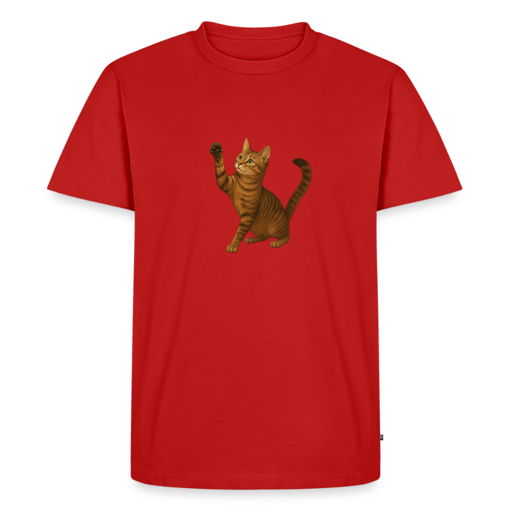 Premium T-Shirt "Katze" - Rot
