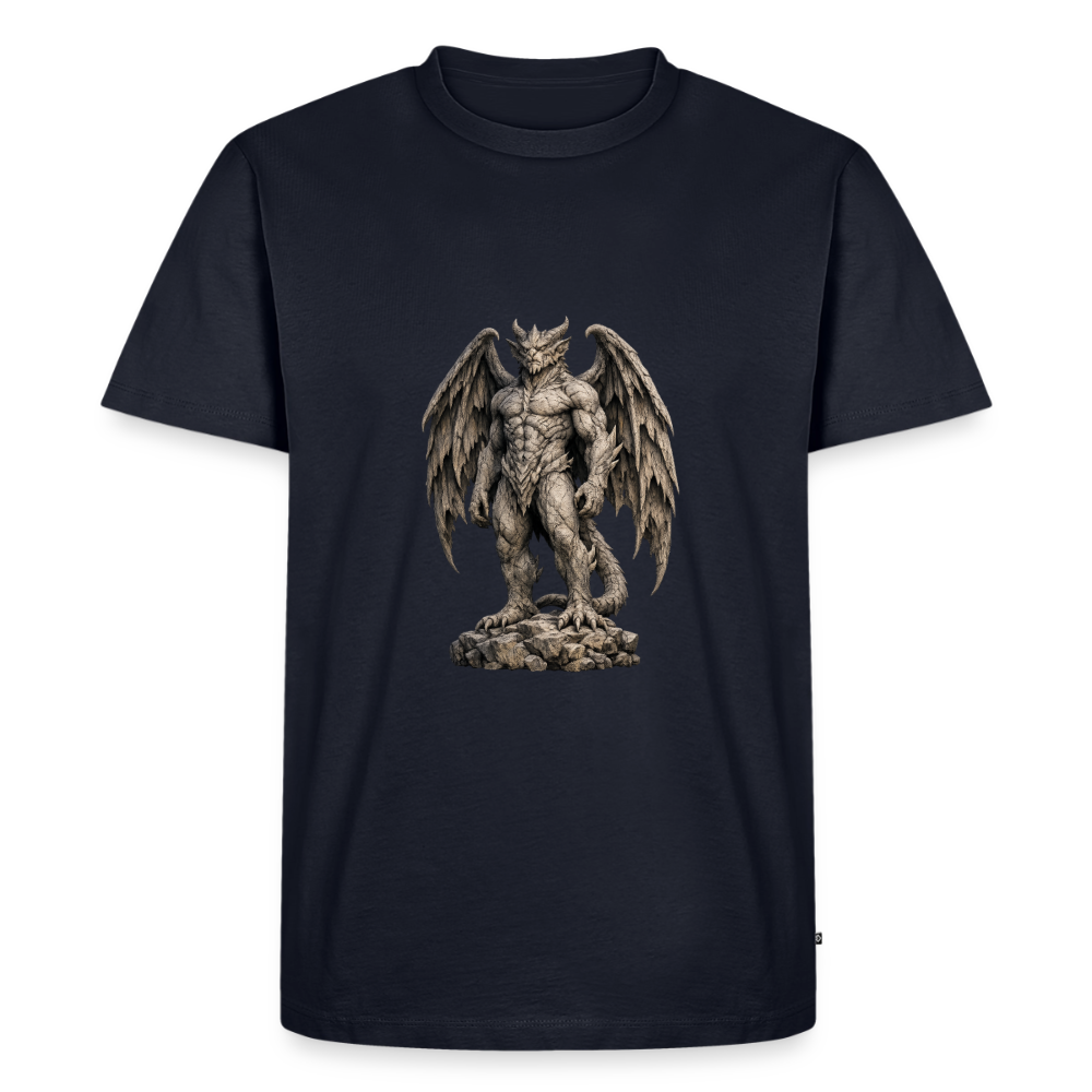 Premium T-Shirt "Gargoyle stehend" - Navy