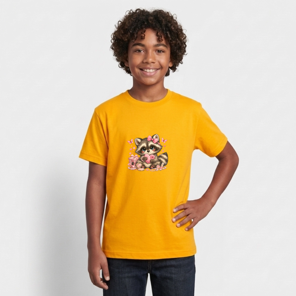 Teenager T-Shirt "Waschbär" - Gold