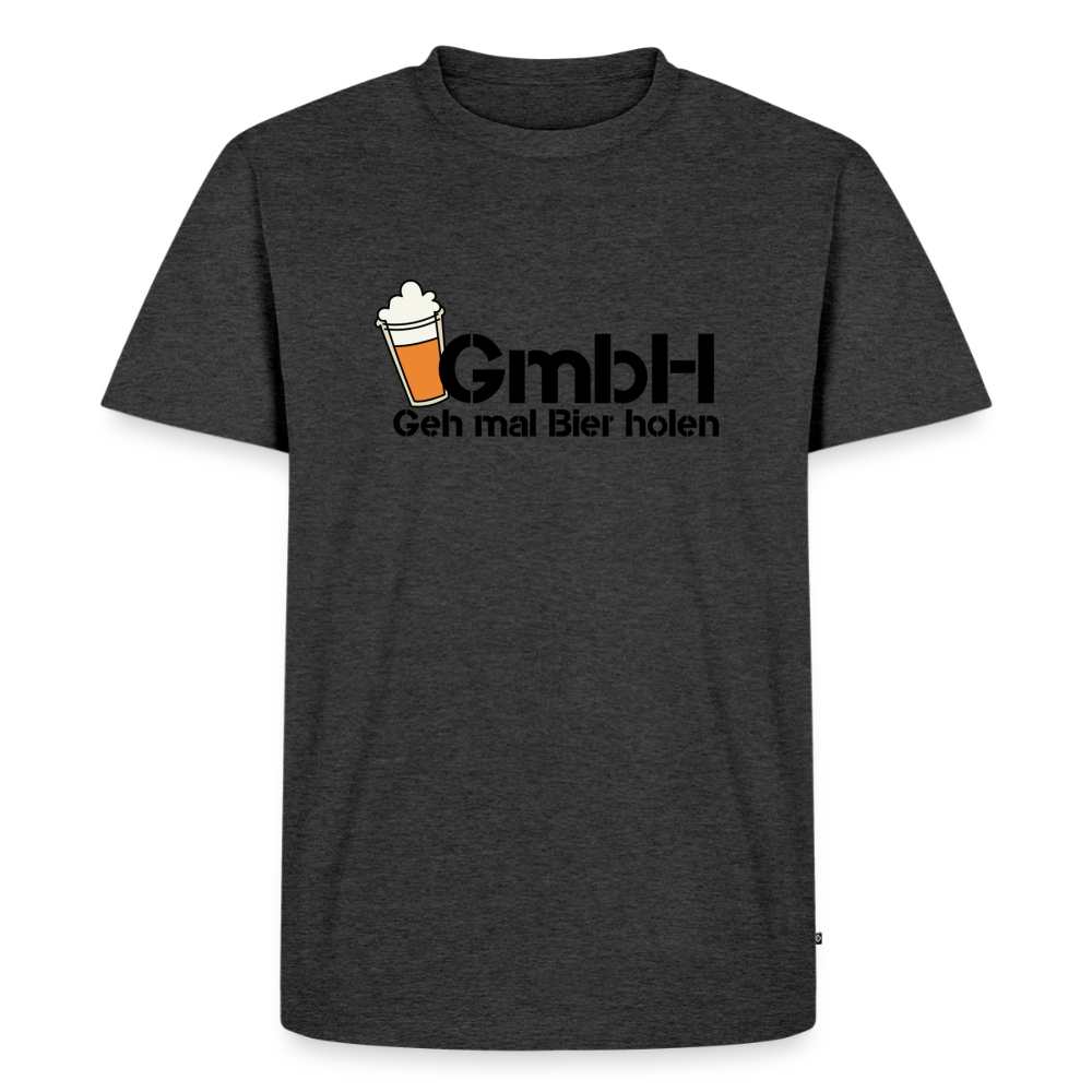 Premium T-Shirt "GmbH" - Anthrazit meliert