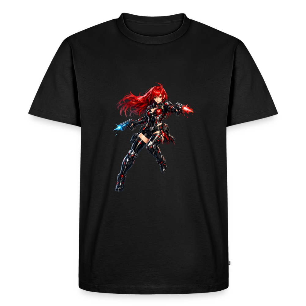 Premium T-Shirt "Future Woman I" - Schwarz