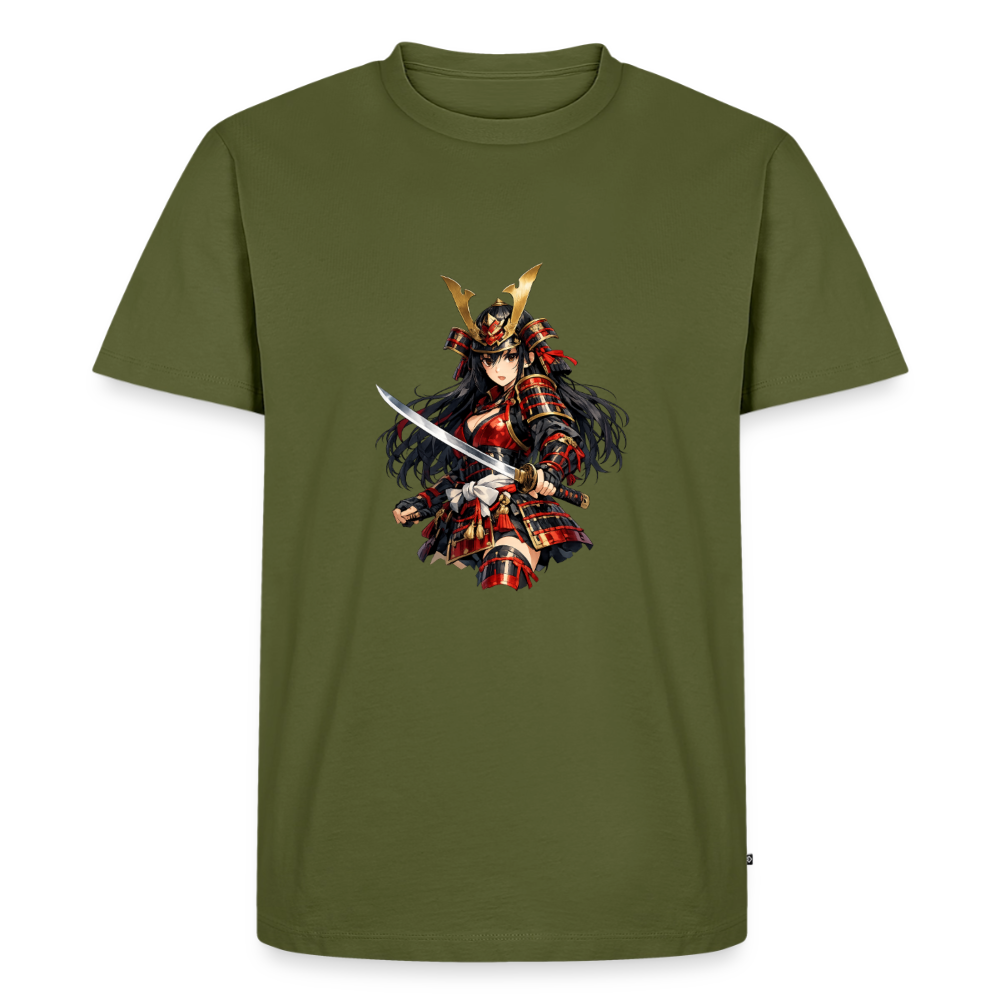 Premium T-Shirt "Samuraj Sword" - Khaki