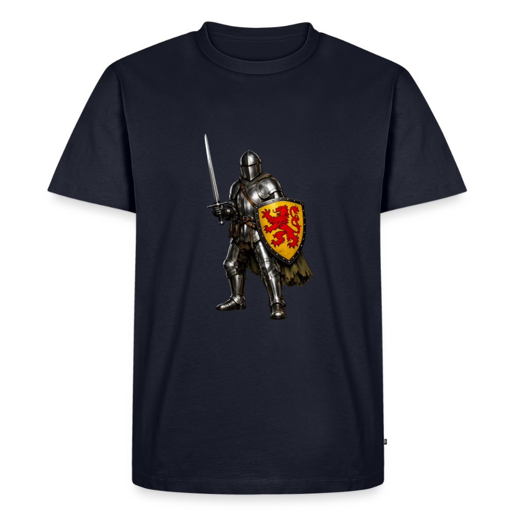 Premium T-Shirt "Ritter roter Löwe" - Navy