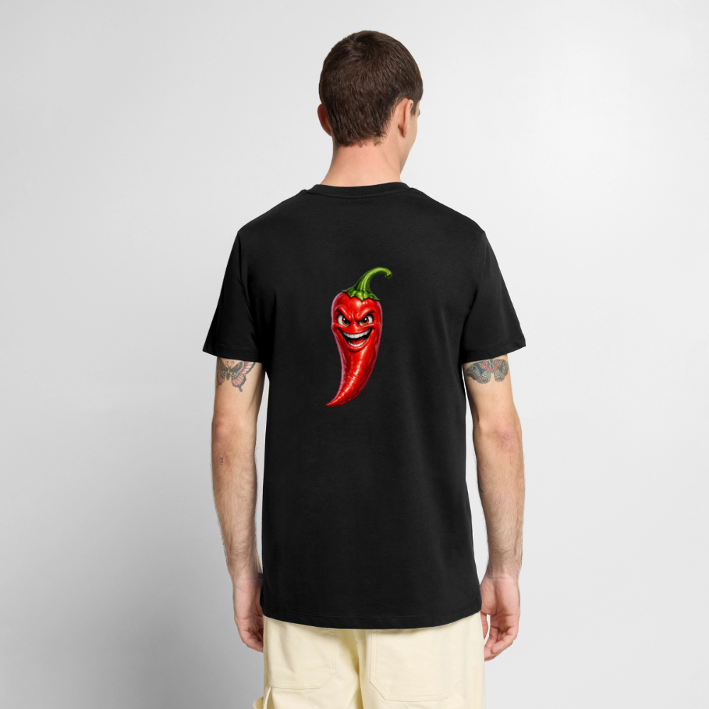 Premium T-Shirt "Chili" - Schwarz
