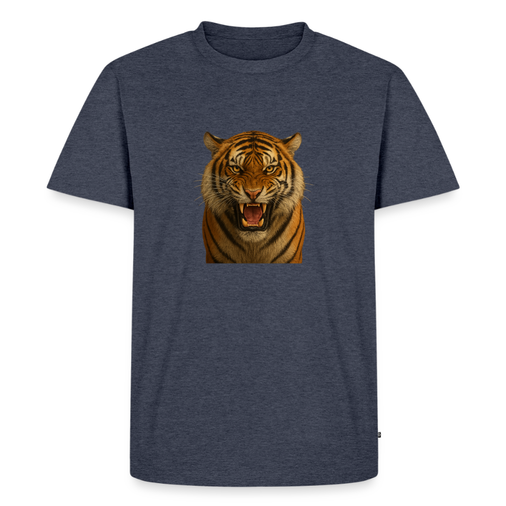 Premium T-Shirt "Tiger" - Jeansblau 