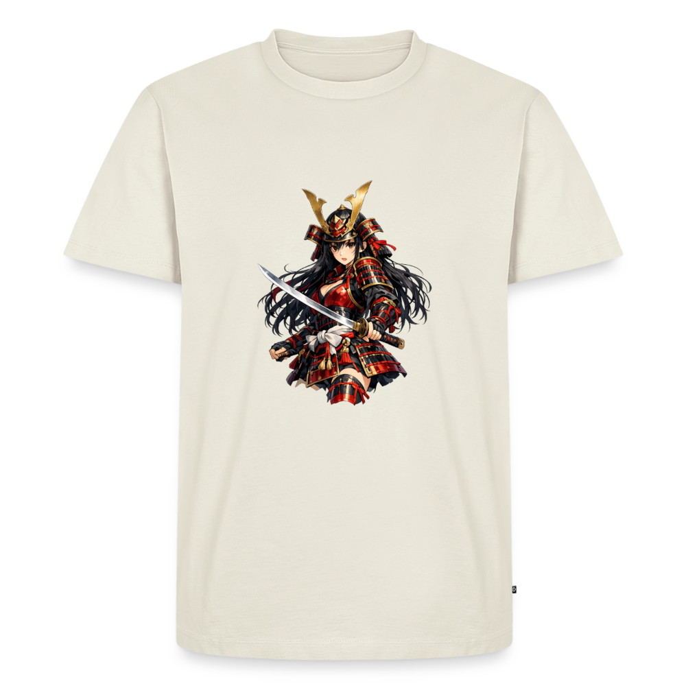 Premium T-Shirt "Samuraj Sword" - Naturweiß