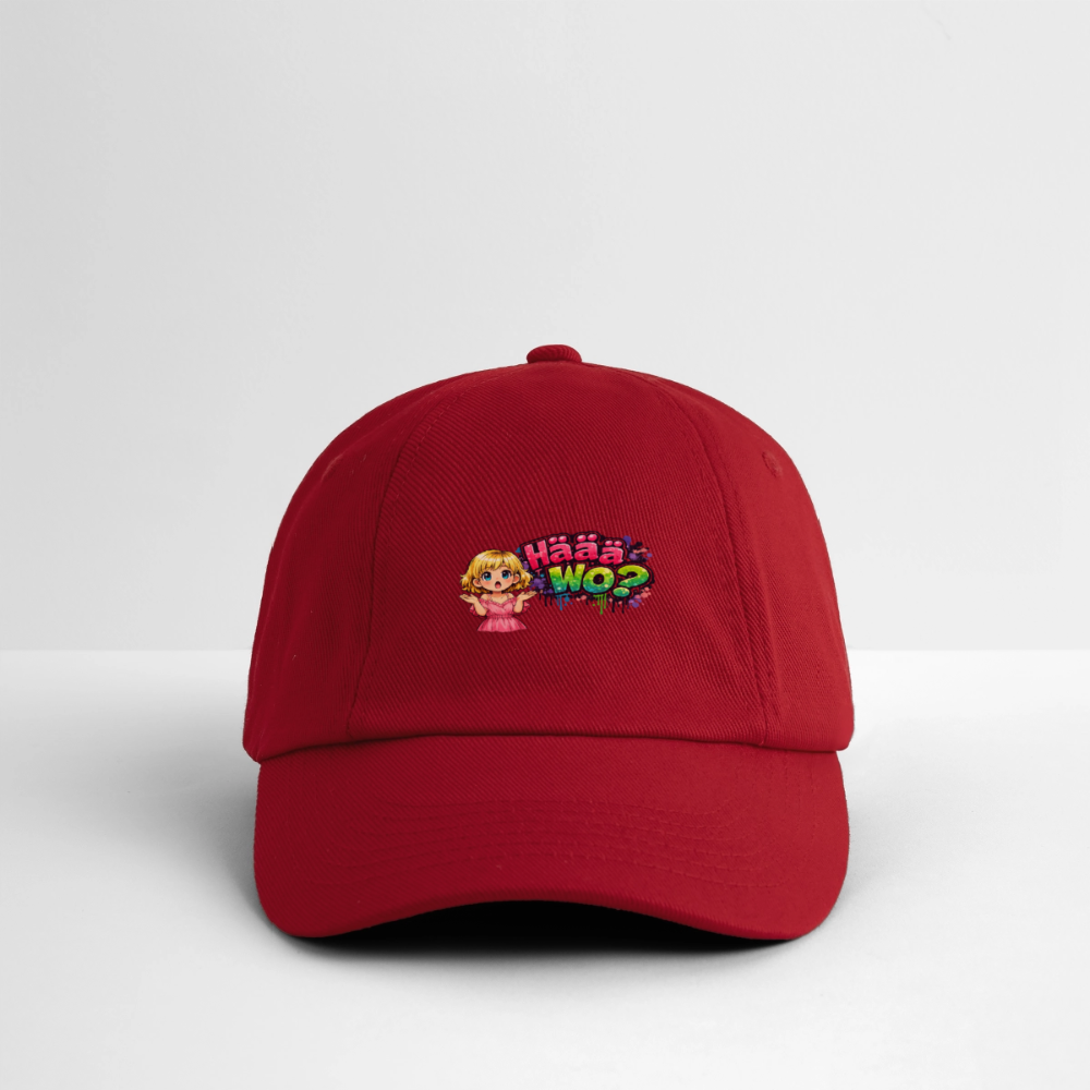 Baseballkappe "Häää Wo..." - klassisch Rot