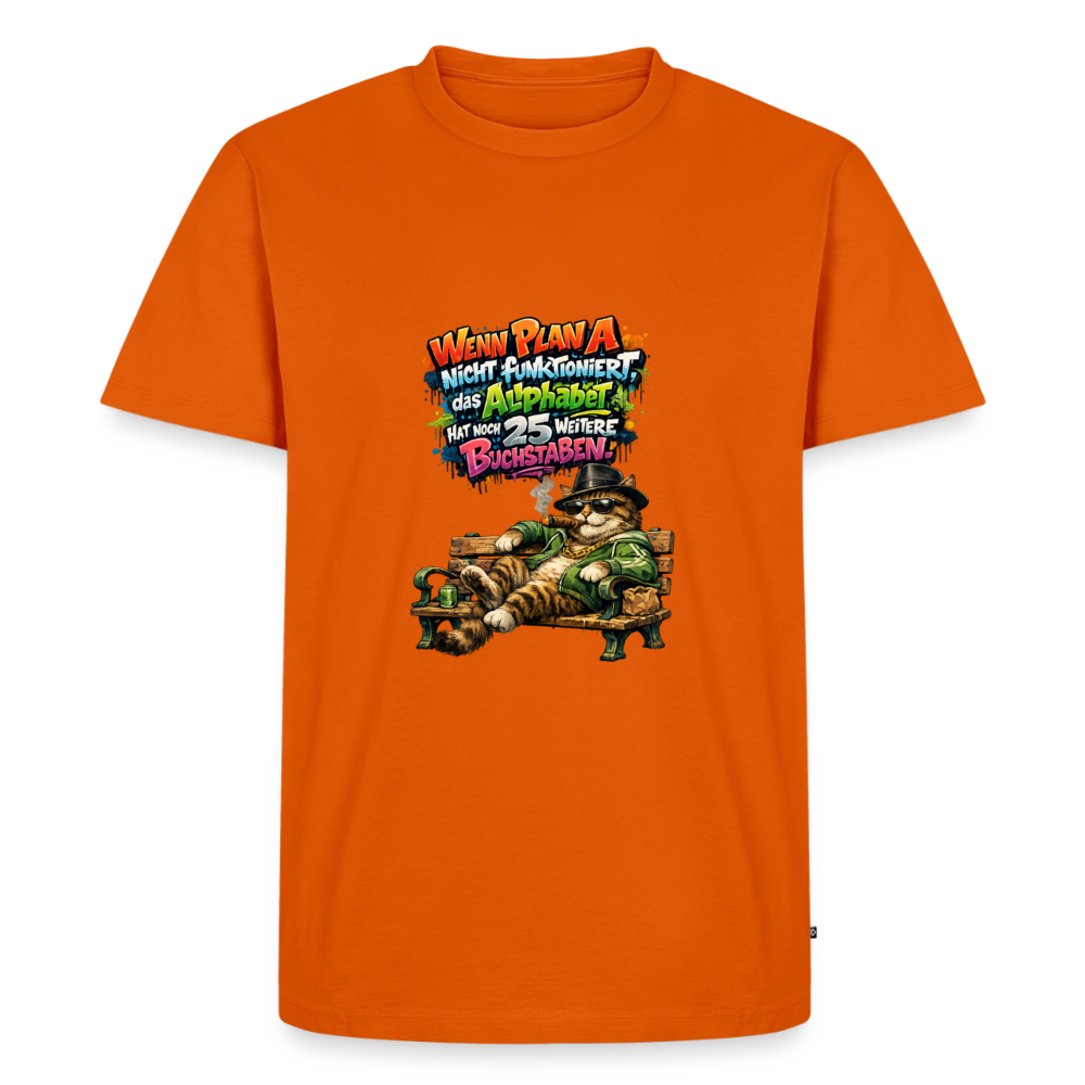 Premium T-Shirt "Plan A" - Orange 