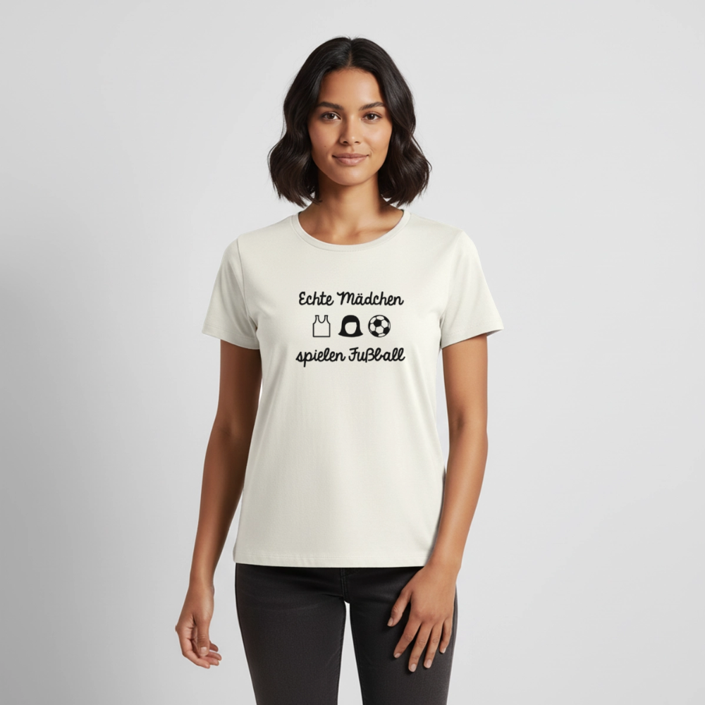 Premium T-Shirt "Echte Frauen" - Naturweiß