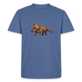 Premium T-Shirt "Triceratops" - Taubenblau