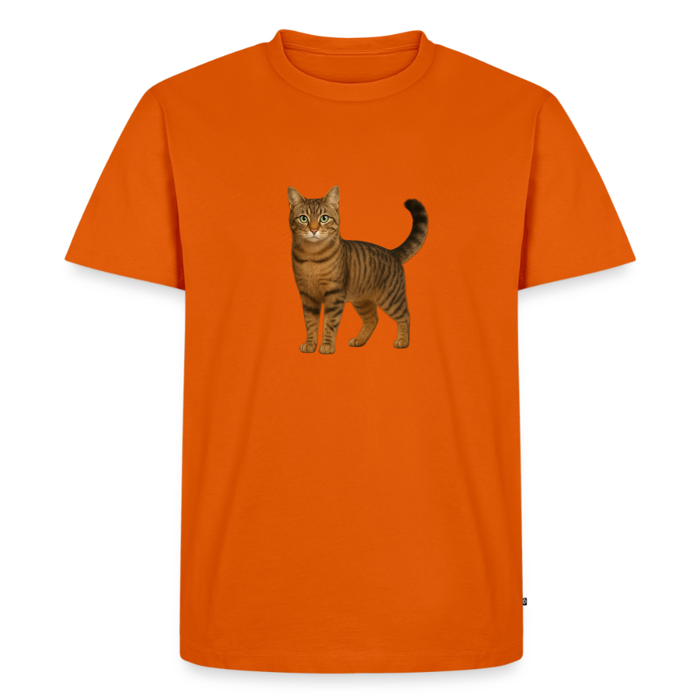 Premium T-Shirt "Katze" - Orange 